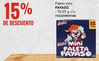 Paleta mini PAYASO 15/25g