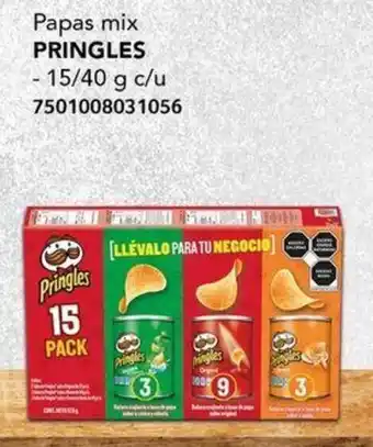 City Club Papas mix PRINGLES - 15/40 g c/u 7501008031056 oferta