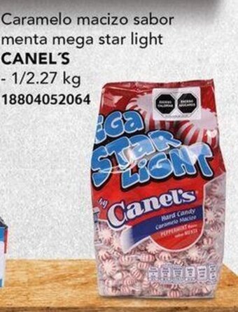 City Club Caramelo macizo sabor menta mega star light CANEL'S 1/2,27kg oferta