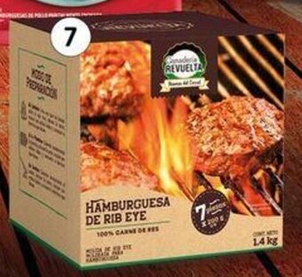 City Club Hamburguesa de rib eye GANADERÍA REVUELTA - 1/1.4 kg 7502230407930 oferta