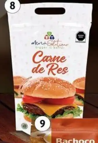 Hamburguesa de res MENÚ SOLUTIONS 1/32pzas