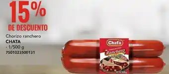 City Club Chorizo ranchero CHATA 1/500g oferta