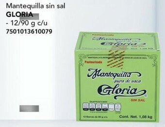 City Club Mantequilla sin sal GLORIA 12/90g oferta
