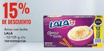 Arroz con leche LALA 12/125g