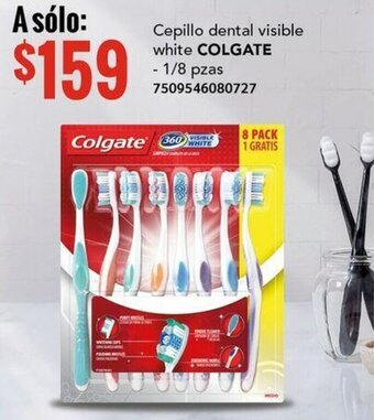 City Club Cepillo dental visible white COLGATE 1/8pzas oferta