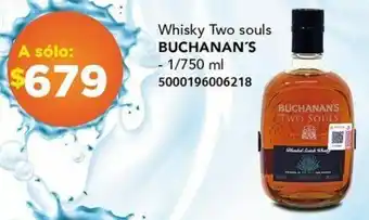 City Club Whisky Two souls BUCHANAN'S 1/750ml oferta
