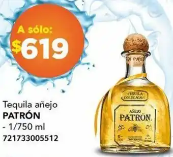 City Club Tequila añejo PATRÓN 1/750ml oferta