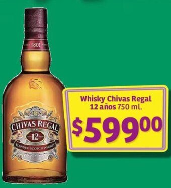 Soriana Híper Whisky Chivas Regal 12 años 750 ml. oferta