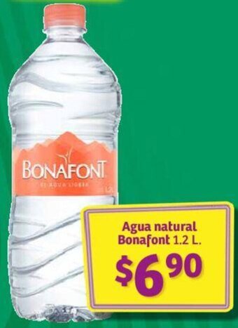 Soriana Híper Agua natural Bonafont 1.2 L. oferta