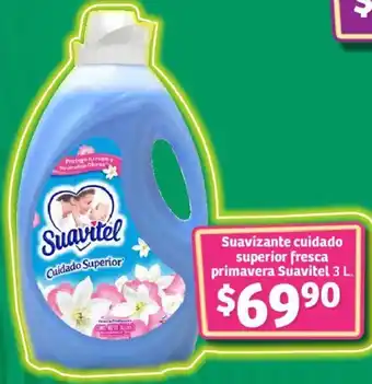 Soriana Híper Suavizante cuidado superior fresca primavera Suavitel 3 L. oferta