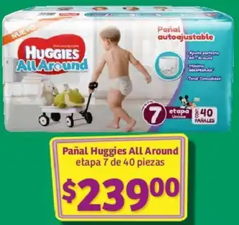 Soriana Híper Pañal Huggies All Around etapa 7 de 40 piezas oferta
