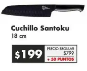 Soriana Híper Cuchillo Santoku 18 cm oferta