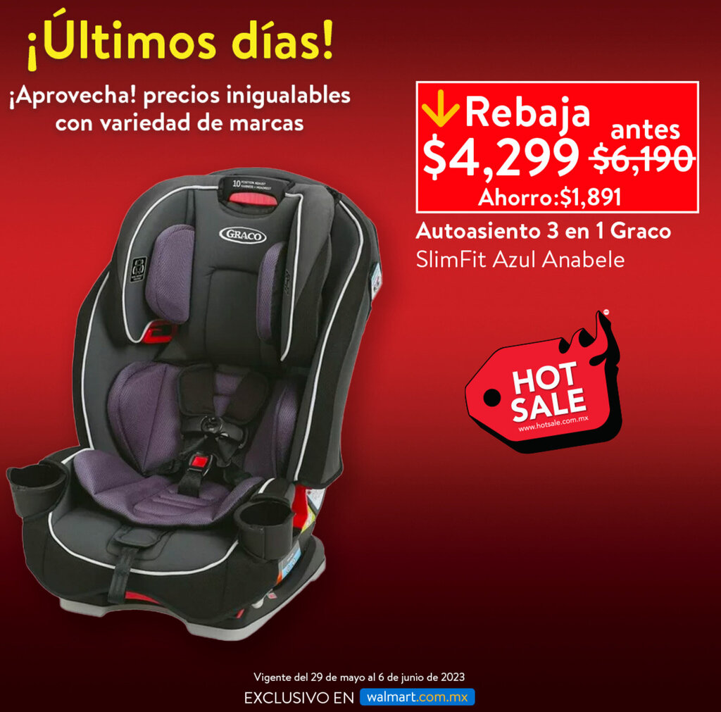 Autoasiento graco outlet walmart