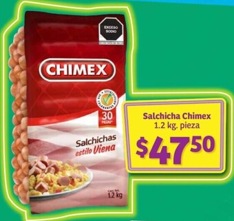 Salchicha Chimex 1.2 kg. pieza