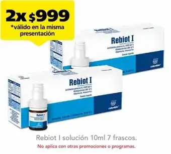 Farmacia San Pablo Rebiot I solución 10ml 7 frascos. oferta