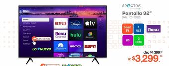 RadioShack Pantalla 32 spectra oferta