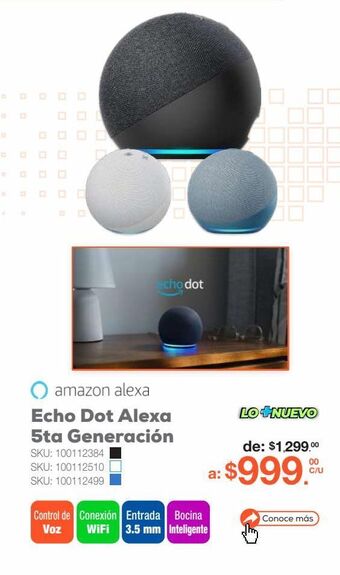 RadioShack Echo dot alexa 5ta generación oferta