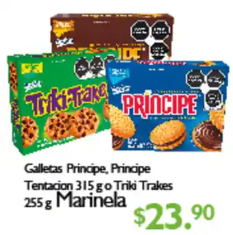 Arteli Galletas Principe, Principe Tentacion 315 g, Triki Trakes 225g Marinela oferta