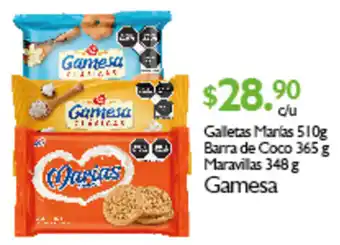 Arteli Galletas Marlas 510g, Barra De Coco 365 g, Maravilas 348g Gamesa oferta
