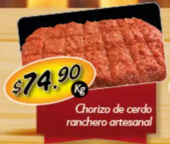 Arteli Chorizo De Cerdo Ranchero Artesanal oferta