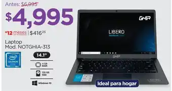 Laptop ghia notghia-313 celeron j3355