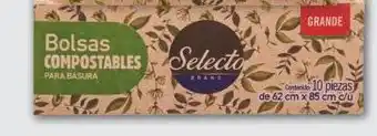 Chedraui Bolsas para basura selecto brand compostable grande 10 piezas oferta