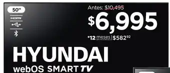 Chedraui Smart tv hyundai 50 mod. hyled5017w4km oferta