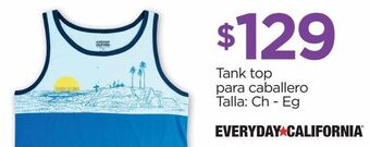 Tank top para caballero talla: ch - eg