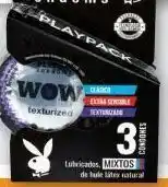 Condón playboy play pack 3 piezas