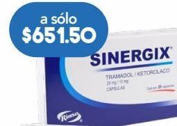 Sinergix Tramadol Ketorolaco Capsulas