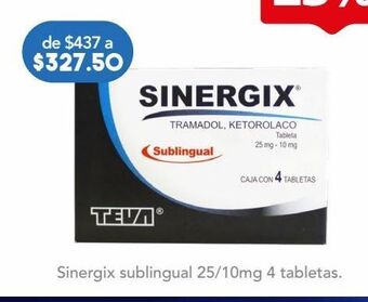 Farmacia San Pablo Sinergix sublingual 4 tabletas caja oferta