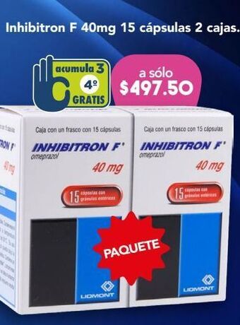 Farmacia San Pablo Inhibitron f 15 cápsulas caja oferta