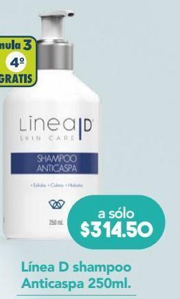 Farmacia San Pablo Linea d shampoo anticaspa 250 ml oferta