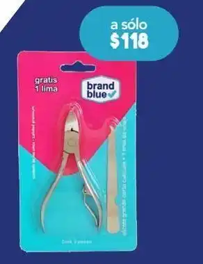 Farmacia San Pablo Brand blue alicate grande corta cutícula con lima de uñas 2 piezas oferta