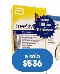 Farmacia San Pablo Freestyle optimun 2 cajas con 50 tiras cada una+100 lancetas oferta