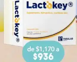 Farmacia San Pablo Lactokey suplemento alimenticio con zinc y probióticos 30 sobre oferta
