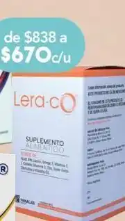 Farmacia San Pablo Leraco suplemento alimenticio con antioxidantes vitaminas, minerales y aminoácidos 30 cápsulas oferta