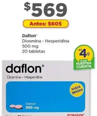 Bodega Aurrerá daflon Tabletas 500 mg oferta