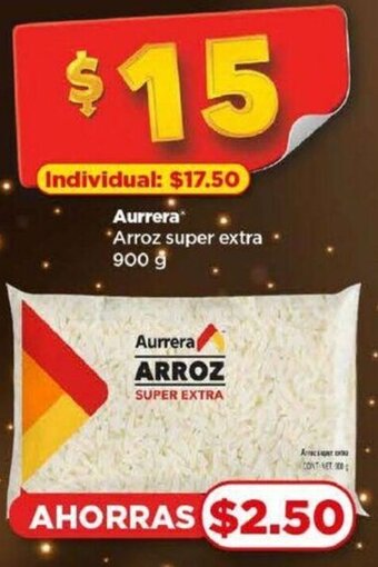 Bodega Aurrerá Aurrera *Arroz super extra 900 g oferta