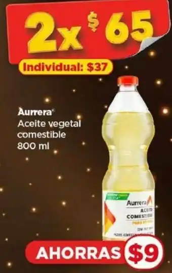Bodega Aurrerá Aurrera Aceite vegetal comestible 2X800ML oferta