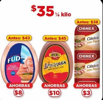 Bodega Aurrerá FUD JAMÓN DE PIERNA HORNEADO oferta