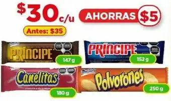 PRINCIPE 147g/ Canelitas 180g/ Polvorones 250g