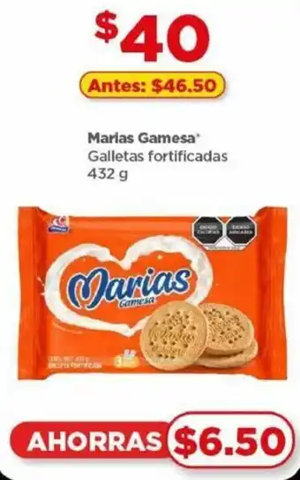 Bodega Aurrerá Marias Gamesa Galletas fortificadas 432G oferta