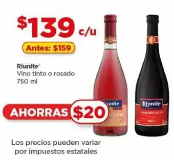 Riunite Vino tinto o rosado 750 ml