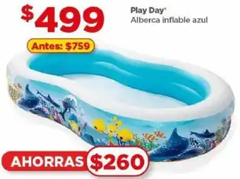 Bodega Aurrerá Play Day Alberca inflable azul oferta