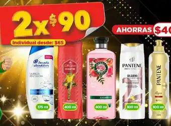Bodega Aurrerá PANTENE 300ML, heads shoulders 375ML, oferta