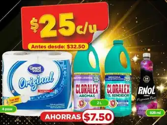 Bodega Aurrerá Original, Cloralex Aromas 2L oferta
