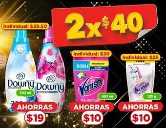 Bodega Aurrerá Downy 700ml, Vanish 450ml oferta