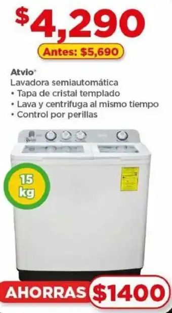 Bodega Aurrerá Atvio Lavadora semiautomática oferta