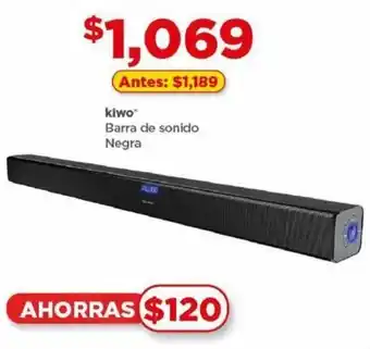 Bodega Aurrerá Kiwo Barra de sonido Negra oferta
